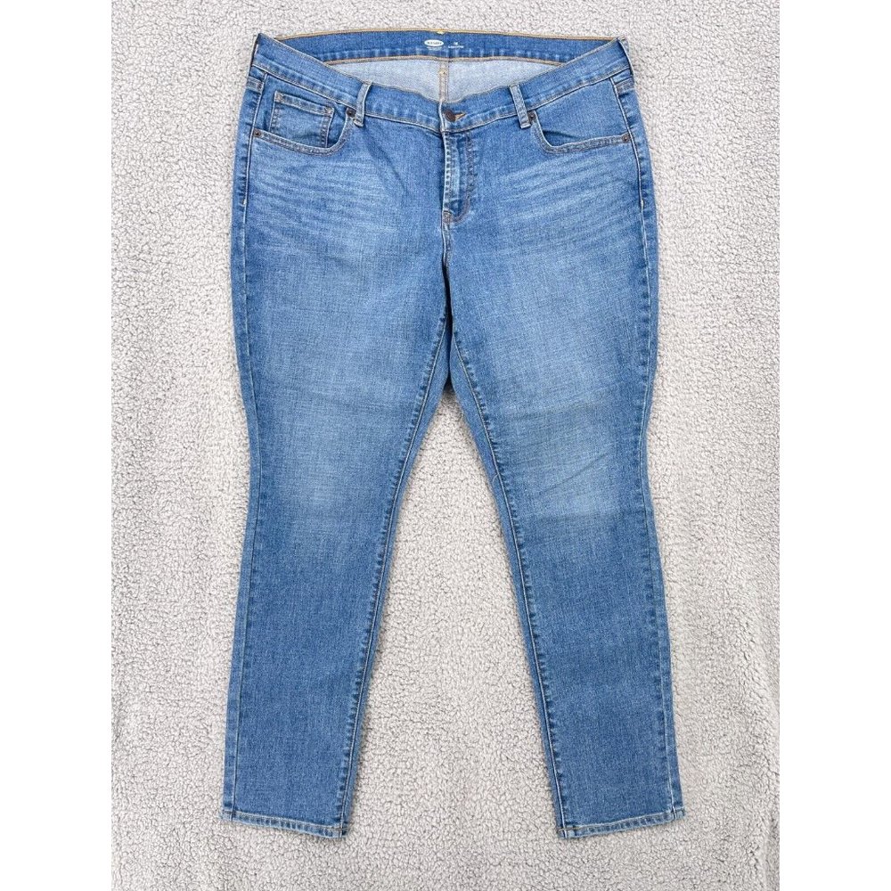Old Navy Women's Size 16 Short Original Skinny Mid Rise Blue Jeans Stretch
